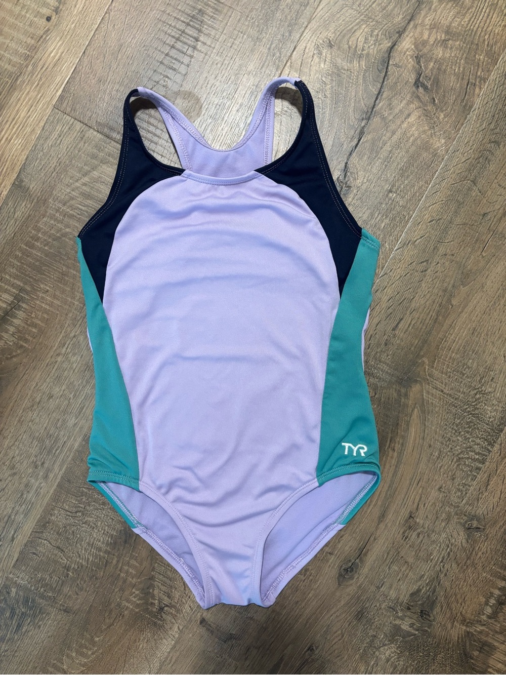 TYR Youth Lilac & Teal One-Piece Swimsuit
